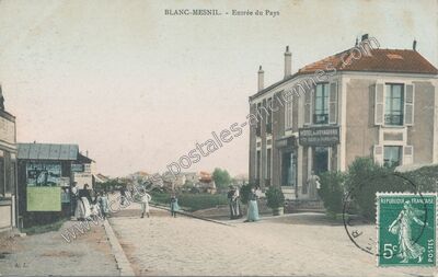 Carte postale ancienne Entrée du Pays — Le Blanc-Mesnil (Seine-Saint-Denis)