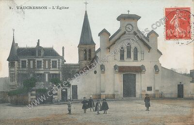 Carte postale ancienne L'Église — Vaucresson (Hauts-de-Seine)