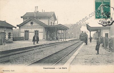 Carte postale ancienne La Gare — Vaucresson (Hauts-de-Seine)