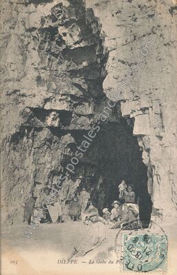 Carte postale ancienne Le Gobe du Po — Dieppe (Seine-Maritime)