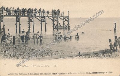 Carte postale ancienne L'Heure du Bain — Le Havre (Seine-Maritime)