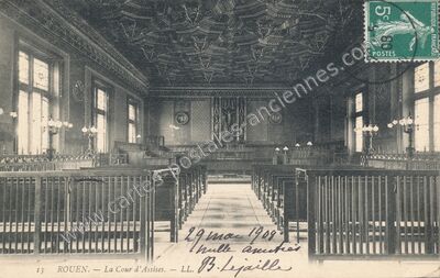 Carte postale ancienne La Cour d'Assises — Rouen (Seine-Maritime)