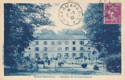Carte postale ancienne Château de la Cossonnerie — Sainte-Geneviève-des-Bois (Essonne)