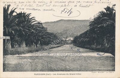 Carte postale ancienne Pradigon — Cavalaire-sur-Mer (Var)