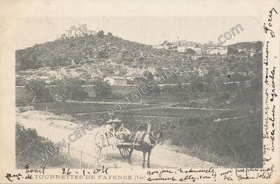 Carte postale ancienne Tourrettes — Tourrettes (Var)