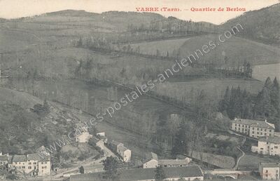 Carte postale ancienne Quartier de Berlou — Vabre (Tarn)