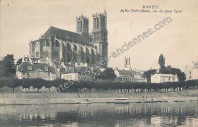 Carte postale ancienne Mantes — Mantes-la-Jolie (Yvelines)