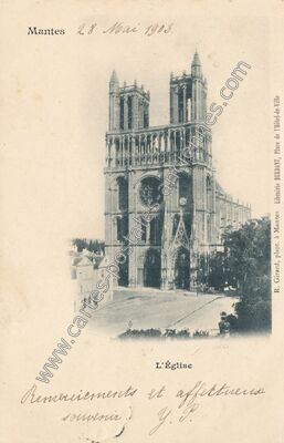 Carte postale ancienne Mantes — Mantes-la-Jolie (Yvelines)