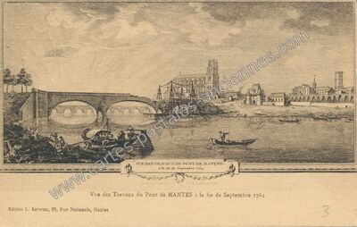 Carte postale ancienne Mantes — Mantes-la-Jolie (Yvelines)