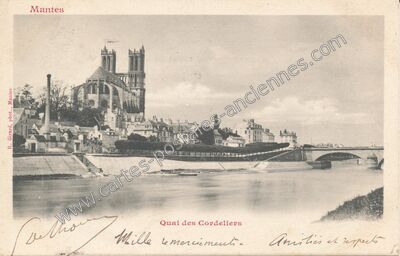 Carte postale ancienne Mantes — Mantes-la-Ville (Yvelines)