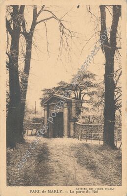 Carte postale ancienne Parc de Marly — Marly-le-Roi (Yvelines)