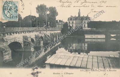 Carte postale ancienne L'Hospice — Meulan (Yvelines)
