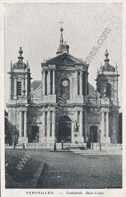 Carte postale ancienne Cathedrale St Louis — Versailles (Yvelines)
