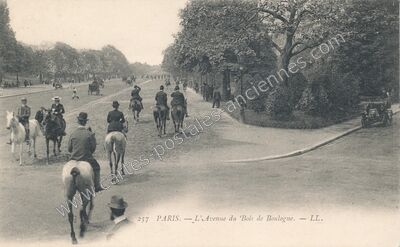Carte postale ancienne Bois de Boulogne — Paris 16e (Paris)