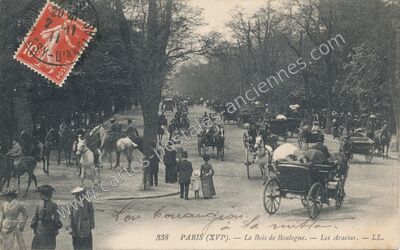 Carte postale ancienne Bois de Boulogne — Paris 16e (Paris)