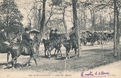 Carte postale ancienne Bois de Boulogne — Paris 16e (Paris)