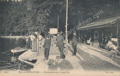 Carte postale ancienne Bois de Boulogne — Paris 16e (Paris)