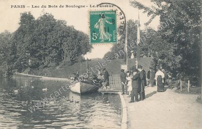 Carte postale ancienne Bois de Boulogne — Paris 16e (Paris)
