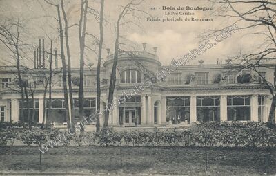 Carte postale ancienne Le Pre Catelan — Paris 16e (Paris)