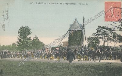 Carte postale ancienne Moulin de Longchamps — Paris 16e (Paris)