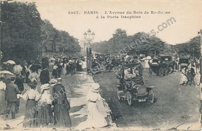 Carte postale ancienne Porte Dauphine — Paris 16e (Paris)