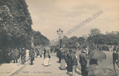 Carte postale ancienne Porte Dauphine — Paris 16e (Paris)