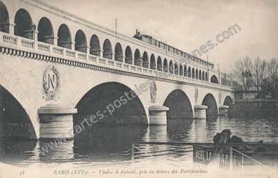 Carte postale ancienne Viaduc d'Auteuil — Paris 16e (Paris)